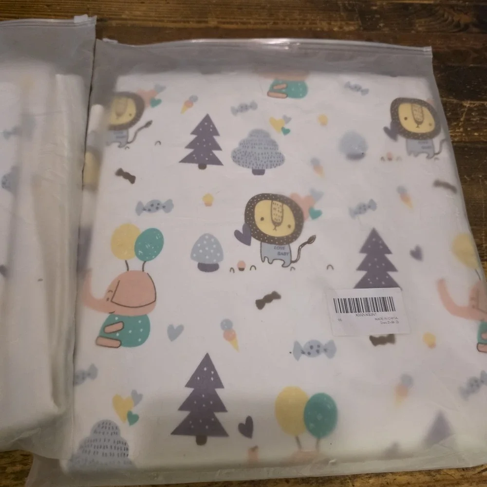 2 Waterproof Baby Pads Organic Cotton Crib Mattress Protector Soft Absorbent New